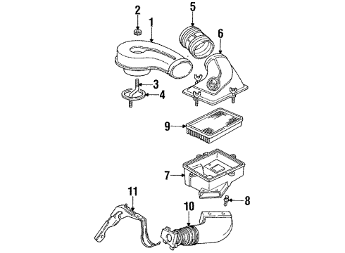 1992 Cadillac Seville Cover Assembly Diagram for 25098323