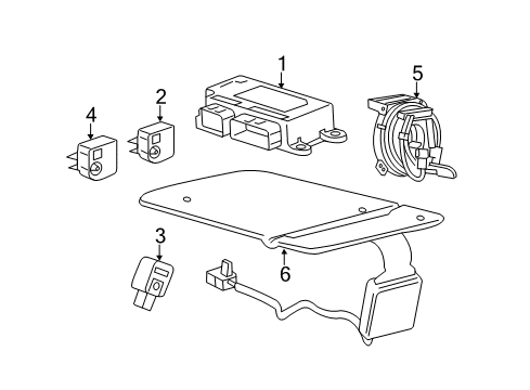 2018 Chevy Trax Air Bag Components Diagram 2 - Thumbnail