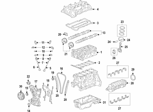 2016 Chevy Volt Exhaust Valve Diagram for 12636318
