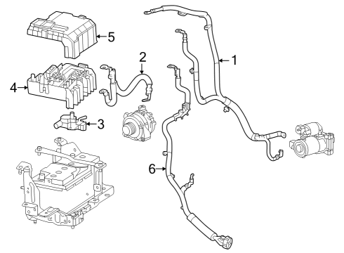 2023 Cadillac Escalade ESV Battery Cable Diagram for 85587486