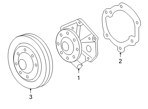 2007 Pontiac G6 Cooling System, Radiator, Water Pump, Cooling Fan Diagram 3 - Thumbnail