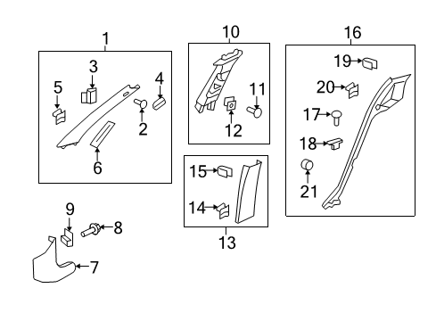 2011 Chevy Caprice Cover Bolt Diagram for 11900481