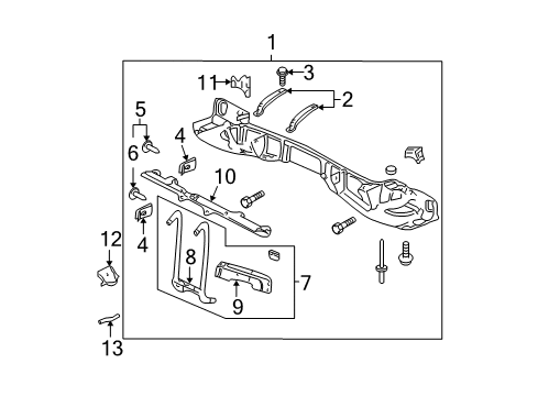 2000 Buick LeSabre Front Panel Diagram