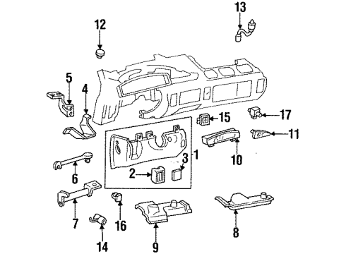 1995 Oldsmobile 98 Traction Control Components Diagram