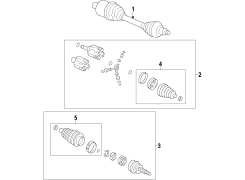 2016 Buick LaCrosse Front Axle Shafts & Joints, Drive Axles Diagram