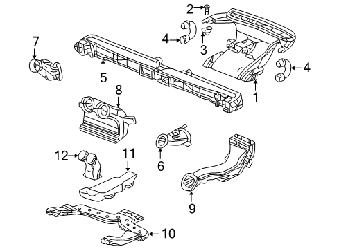 2005 Pontiac Aztek Ducts Diagram