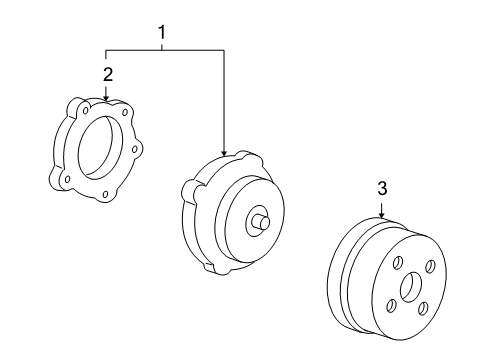 2006 Chevy Uplander Cooling System, Radiator, Water Pump, Cooling Fan Diagram 2 - Thumbnail