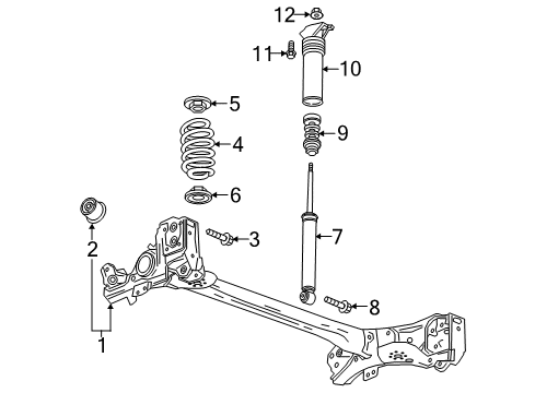 2019 Chevy Bolt EV Rear Suspension Diagram