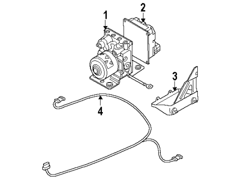 2002 Oldsmobile Silhouette Anti-Lock Brakes Diagram