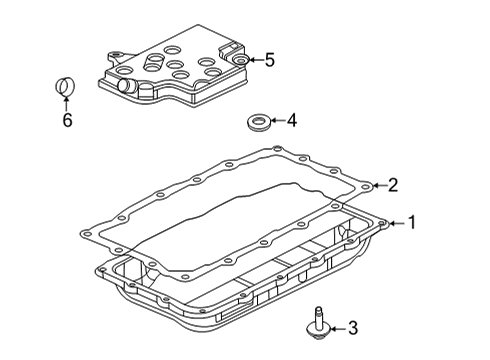 2022 Cadillac CT4 Torque Converter Diagram for 24298485