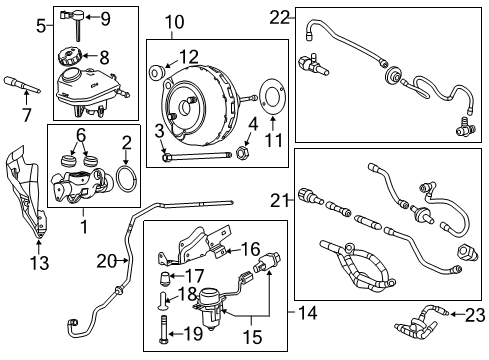 Venturi, Vacuum Power Brake Booster Diagram for 55556698