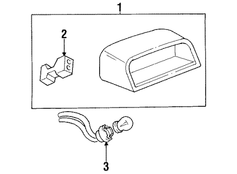 1998 Buick Skylark High Mount Lamps Diagram