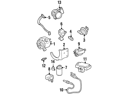 1995 Pontiac Firebird Knock Sensor Diagram for 10456126