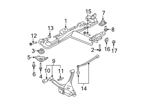 2010 Cadillac DTS Control Arm, Rear Passenger Side Diagram for 25820032