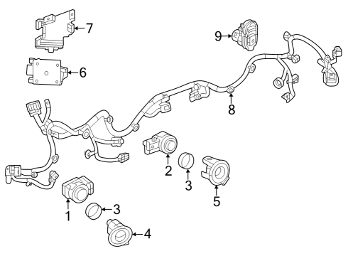 2023 GMC Canyon Parking Aid Diagram 3 - Thumbnail