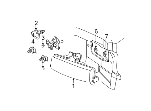 1997 Chevy Express 2500 Bulbs Diagram