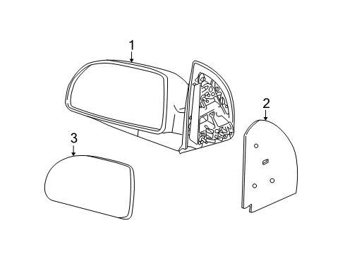 2005 Saturn Vue Outside Mirrors Diagram