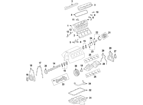 2017 Chevy SS Engine Parts & Mounts, Timing, Lubrication System Diagram 2 - Thumbnail