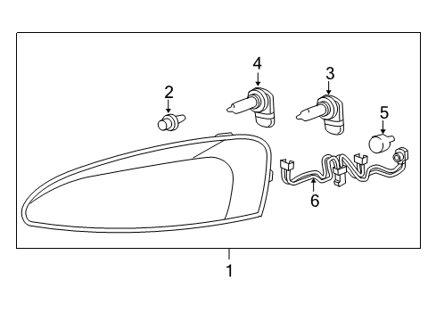 2005 Pontiac Grand Prix Bulbs Diagram 3 - Thumbnail