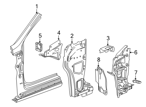 2018 Buick Regal Sportback Hinge Pillar Diagram