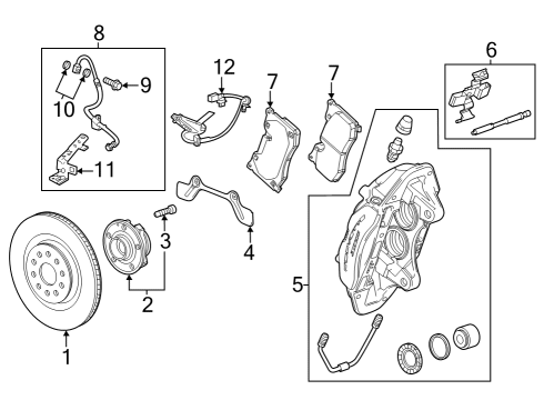 2023 Chevy Corvette Brake Components Diagram 6 - Thumbnail