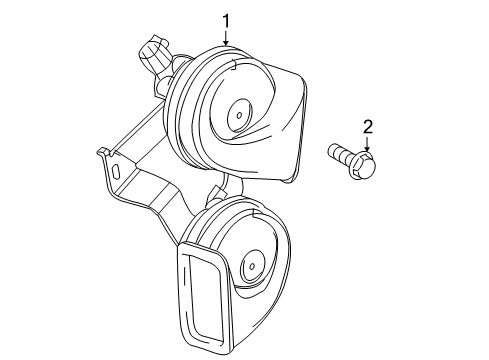 2014 Cadillac SRX Horn Diagram