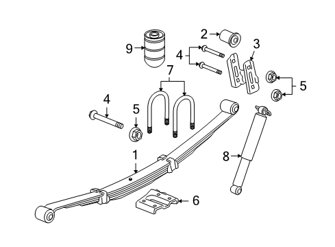 2009 Hummer H3T Rear Suspension Diagram