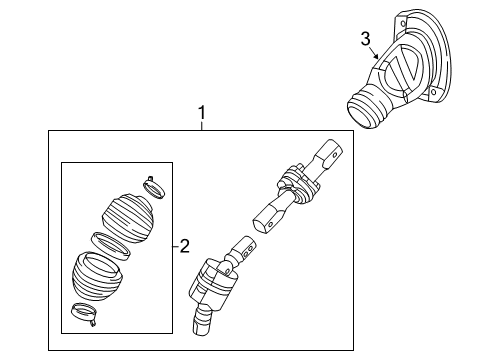 2017 Chevy Suburban Lower Steering Column Diagram