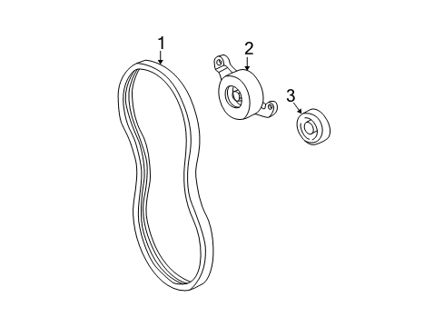 2005 Chevy Cavalier Belts & Pulleys Diagram