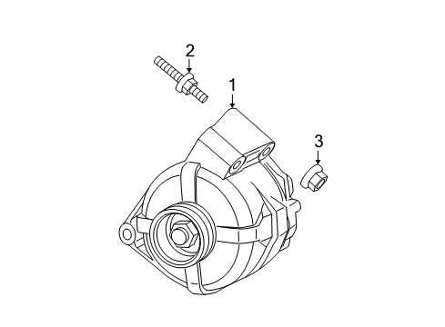 2007 Buick LaCrosse Alternator Stud Diagram for 22535491