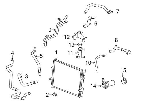 2011 Cadillac CTS Intercooler, Cooling Diagram 2 - Thumbnail