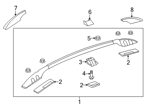 2012 Chevy Captiva Sport Luggage Carrier Diagram