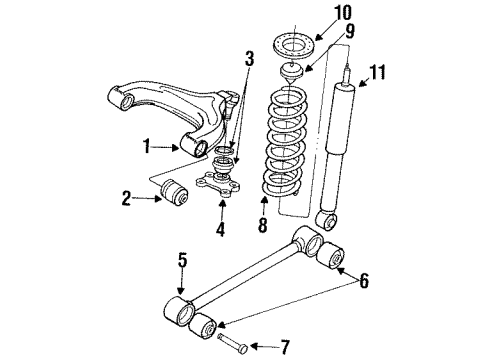 1998 Chevy Tracker Coil Spring, Rear Diagram for 30012116