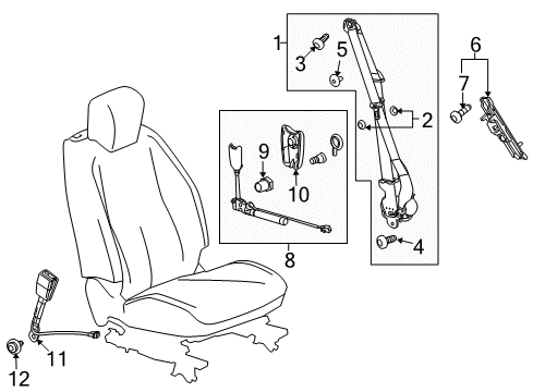 2015 Chevy Equinox Front Seat Belts Diagram