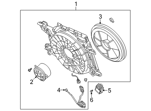 2006 Cadillac XLR Cooling System, Radiator, Water Pump, Cooling Fan Diagram 4 - Thumbnail