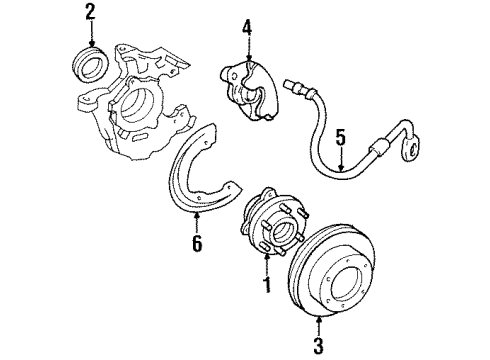 1994 GMC C1500 Front Brakes Diagram 2 - Thumbnail