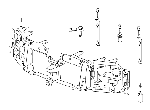 2009 GMC Envoy Front Panel Diagram