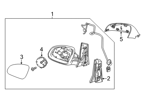 2015 Buick Verano Outside Mirrors Diagram