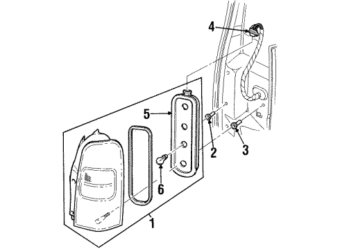 2002 Oldsmobile Silhouette Tail Lamps Diagram