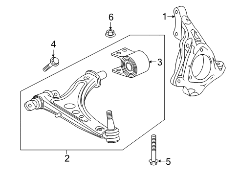 2022 Chevy Malibu Front Suspension Components Diagram