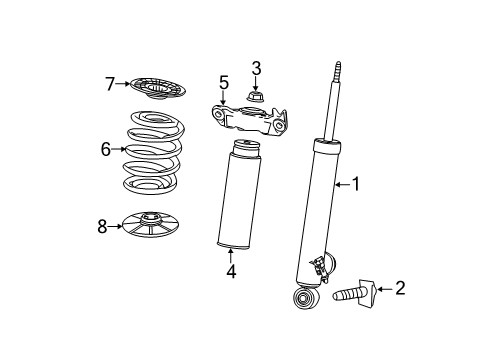 2010 Buick LaCrosse Spring, Rear Diagram for 13298247