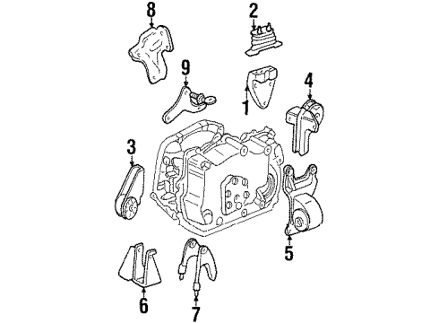 1999 Oldsmobile Cutlass Engine Mounting Diagram