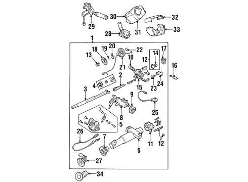 1996 Buick Skylark Jacket Diagram for 26053452