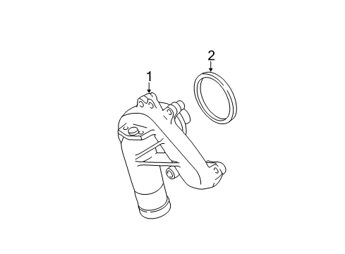 2009 GMC Sierra 2500 HD Cooling System, Radiator, Water Pump, Cooling Fan Diagram 2 - Thumbnail