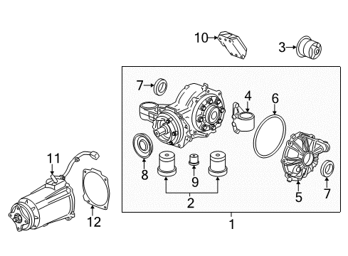 2012 Chevy Captiva Sport Pinion Seal Diagram for 15864791