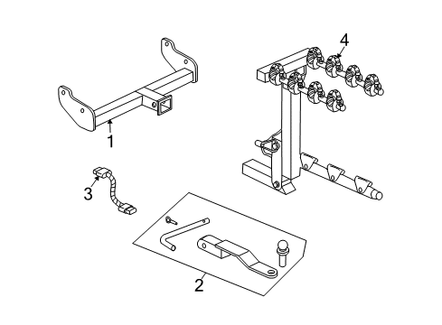 2005 Saturn Vue Trailer Hitch Components Diagram