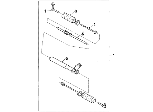 1992 Cadillac Allante Steering Column & Wheel, Steering Gear & Linkage Diagram 2 - Thumbnail