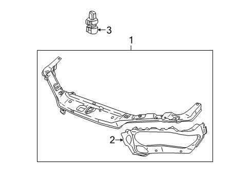 2003 Saturn L200 Radiator Support Diagram