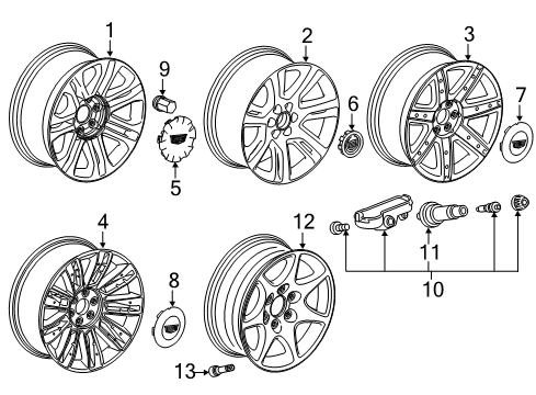 2017 Cadillac Escalade Wheels Diagram