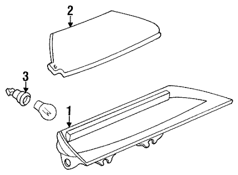 1997 Buick Riviera High Mount Lamps Diagram